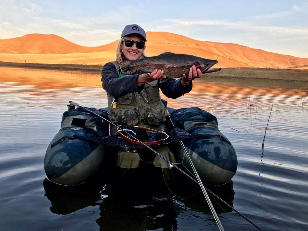 1. Two Beauties… one catching the other at Oribi Dam. Jacks from Team Craghoppers with her fine specimen of a trout. #TCC2017 Two Beauties… one catching the other at Oribi Dam. Jacks from Team Craghoppers with her fine s