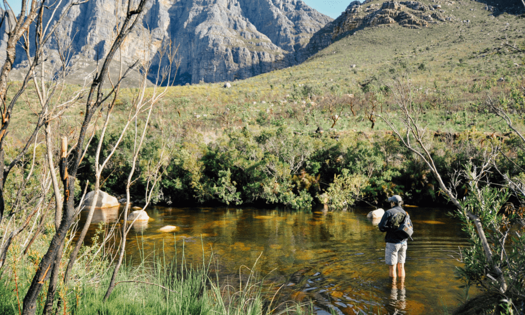 Fishing the Smallblaar with Russel de la Harpe. 2017-04-10 21.42.46