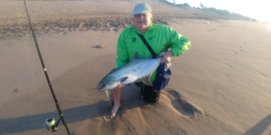 UMGABABA 8.5KG GARRICK ON SPOON 28 JUNE 2020 2 Garrick caught on Iron Candy spoon at Umgababa, KZN south coast, safely released UMGABABA 8.5KG GARR