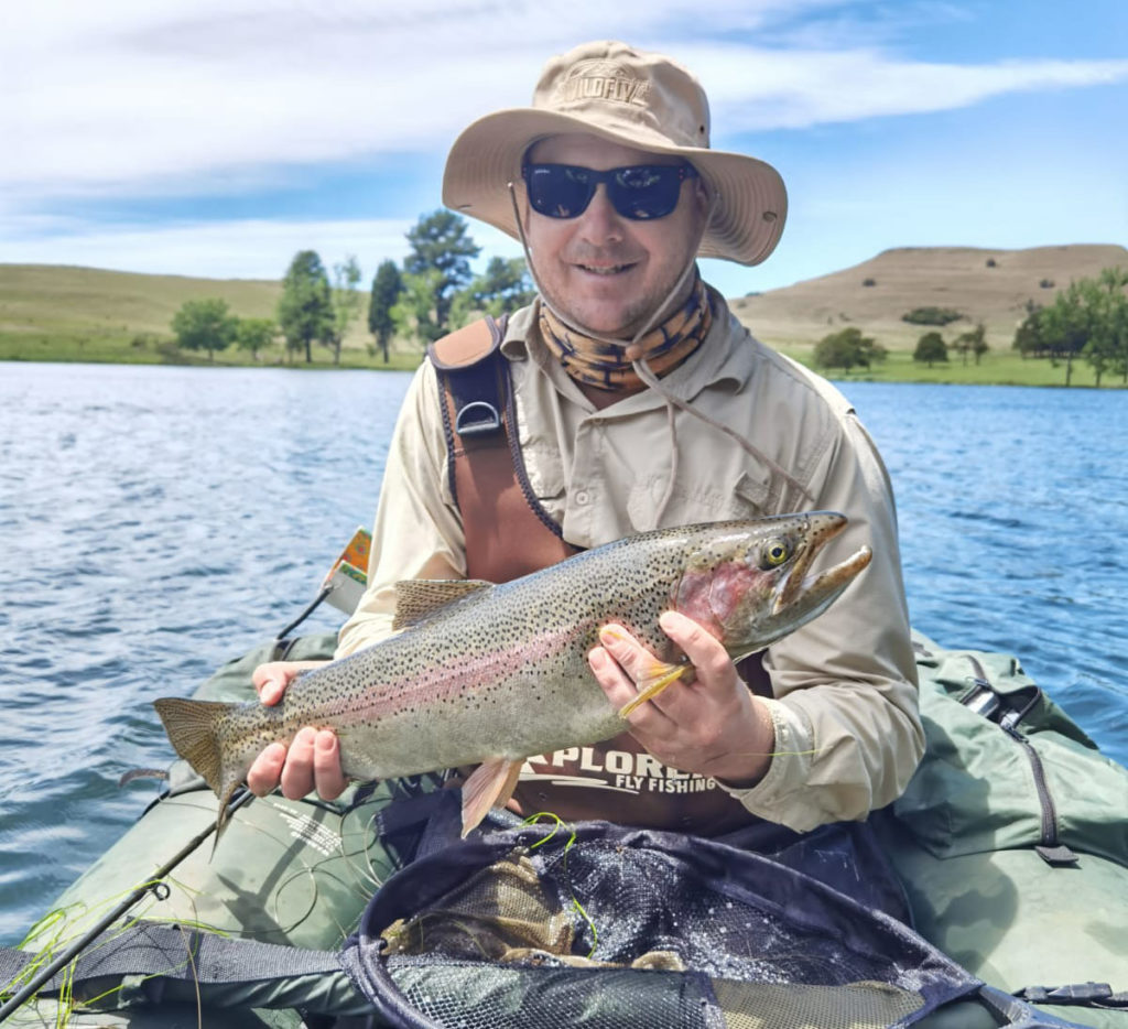 Hendrik Fourie with 61cm Rainbow