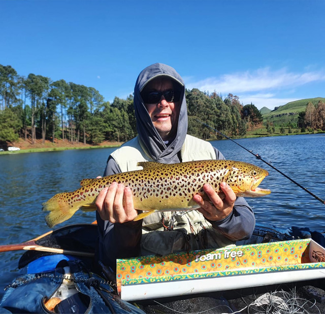 Tavis Cairns with a great Brown Trout