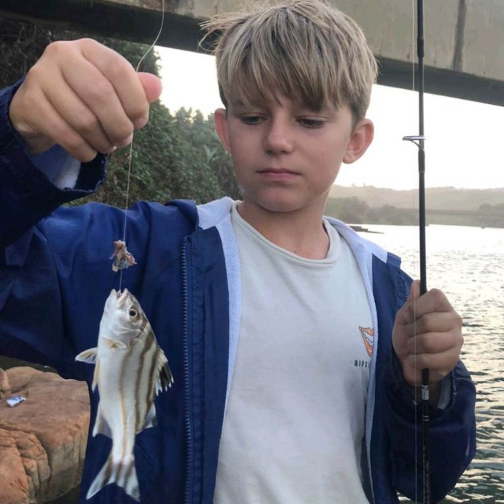 Thorn fish or Tiger bream caught on mackerel Scottburgh river