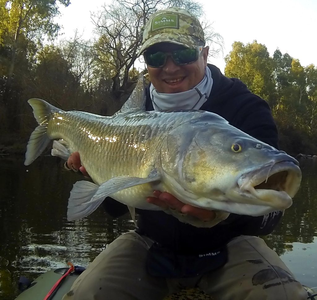 Largemouth Yellowfish, release, Fly 16lb DCIM100GOPRO
